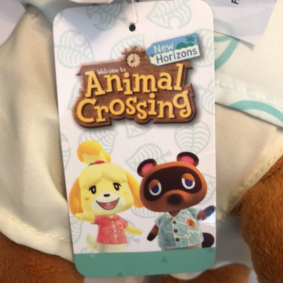 New Horizons Animal Crossing Tom Nook 17” Pillow Plush NWT - Picture 4 of 5